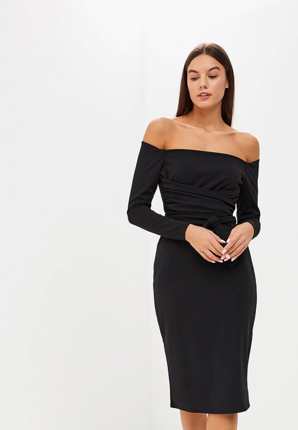 

Платье LOST INK, BARDOT BODYCON UPDATE, Черный