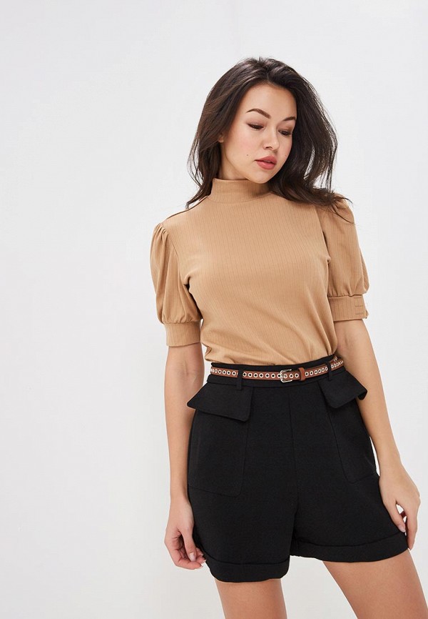 

Водолазка Lost Ink, Бежевый, TOP WITH PUFFBALL SLEEVE