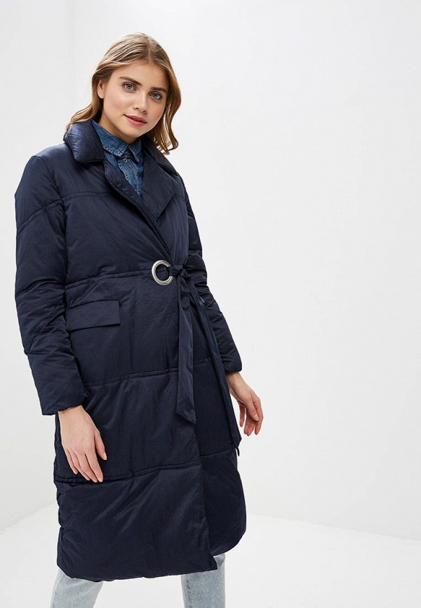 

Куртка утепленная LOST INK, PADDED COAT LONGLINE WITH EYELET, Синий