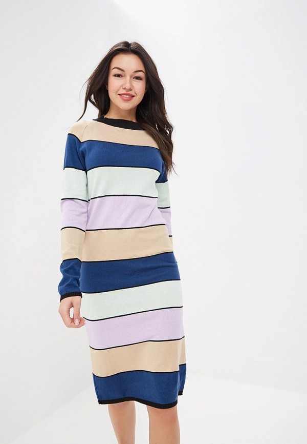 

Платье LOST INK, STRIPE COLUMN COLD SHOULDER DRESS, Разноцветный