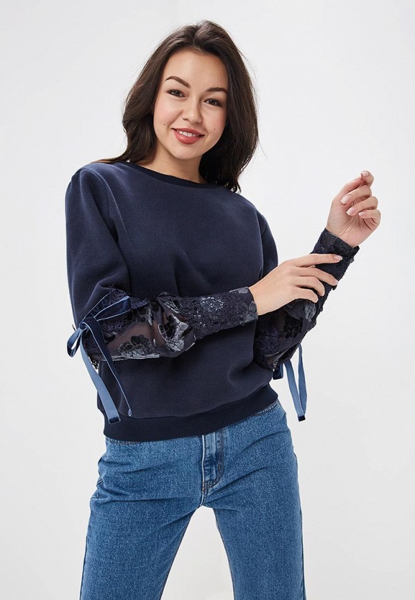 

Свитшот Lost Ink, Синий, SWEAT WITH BLOUSON SLEEVE