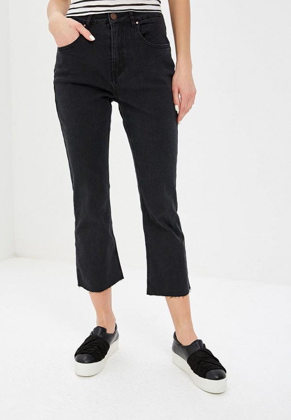 

Джинсы LOST INK, CROP KICK FLARE IN WASHED BLACK, Черный