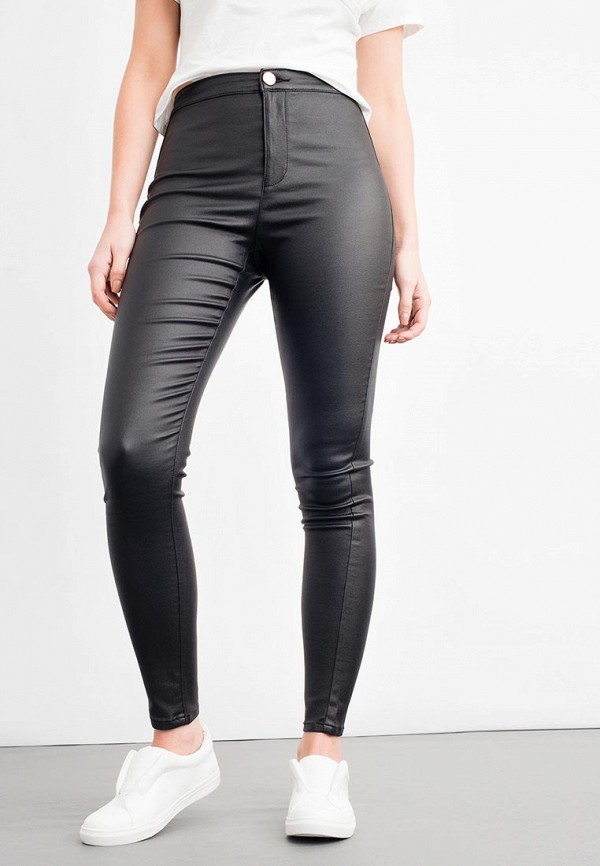 

Брюки Lost Ink, Черный, HIGH WAIST JEGGING IN COATED BLACK