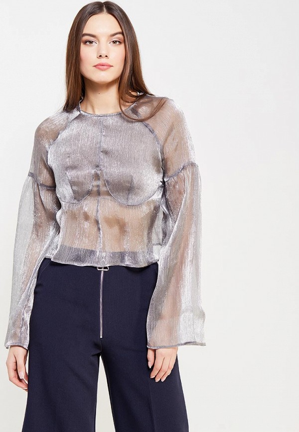

Блуза Lost Ink, Серебряный, SEAM DETAIL CROP