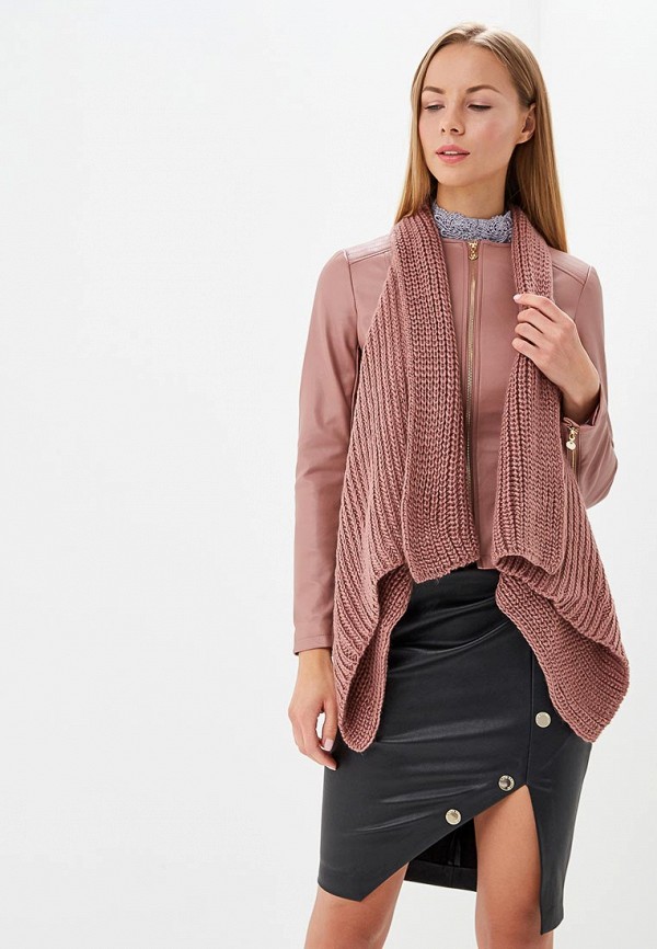 

Куртка кожаная Love Republic; Love Republic LO022EWCEUF4, Розовый
