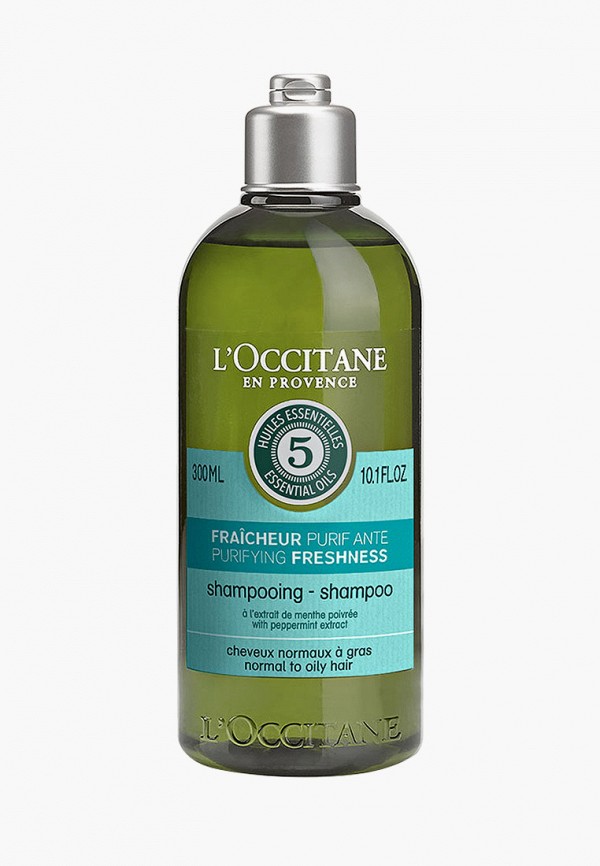 

Шампунь L'Occitane, Зеленый, Аромакология Живительная Свежесть 300 мл