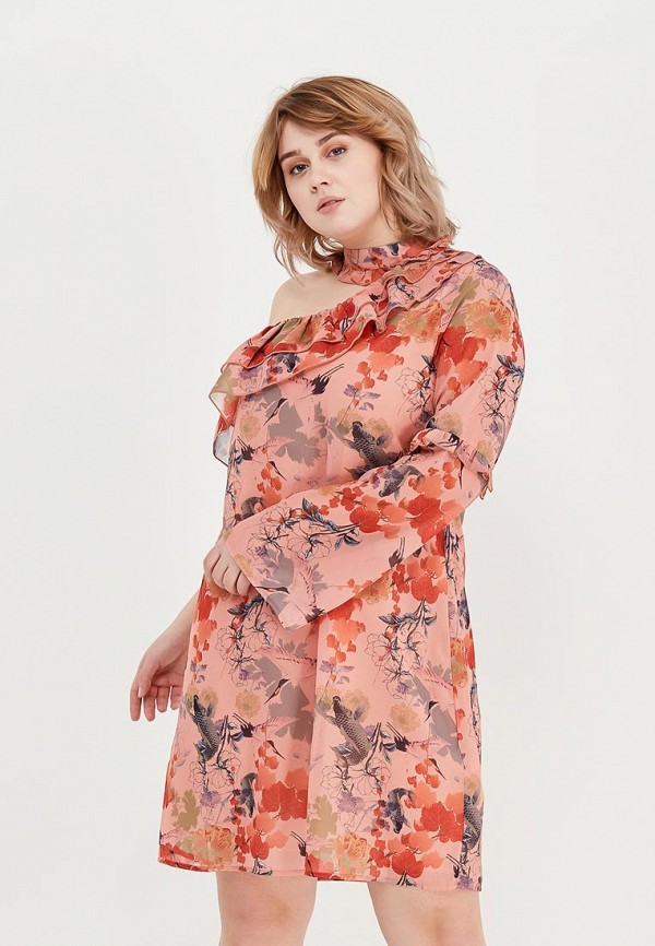 

Платье Lost Ink Plus, Оранжевый, SWING DRESS IN ORIENTAL PRINT