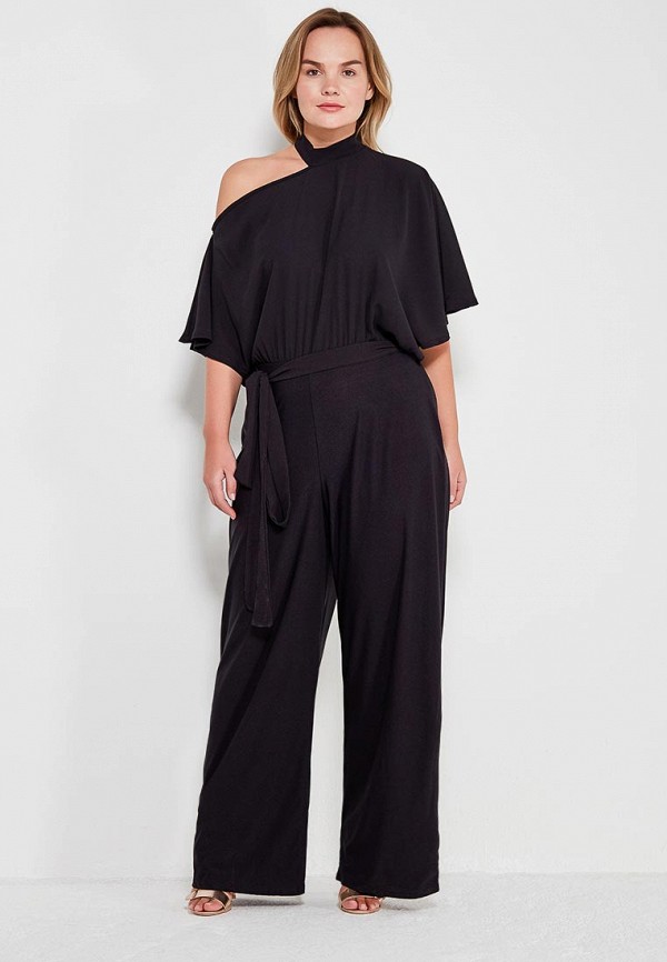 

Комбинезон LOST INK PLUS, JUMPSUIT WITH ONE SHOULDER, Черный