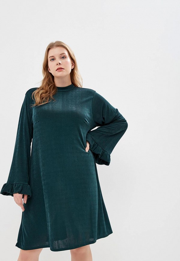 

Платье LOST INK PLUS, SWING DRESS IN SLINKY, Зеленый