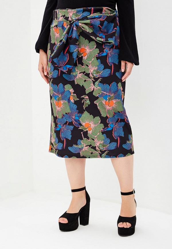 

Юбка LOST INK PLUS, PENCIL SKIRT IN IVY FLORAL, Черный