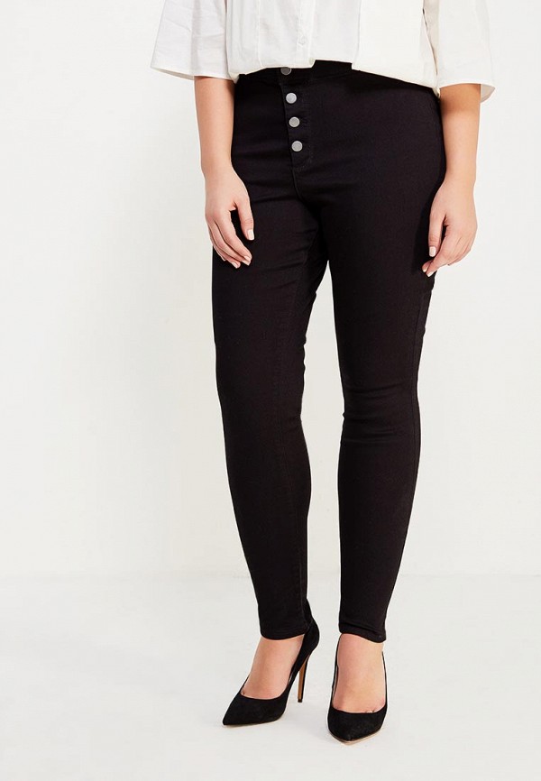 

Джинсы LOST INK PLUS, BUTTON FRONT JEGGING IN BLACK, Черный
