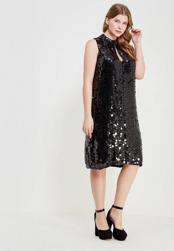 

Платье LOST INK PLUS, PREMIUM MINI DRESS IN GEO SEQUINS, Черный