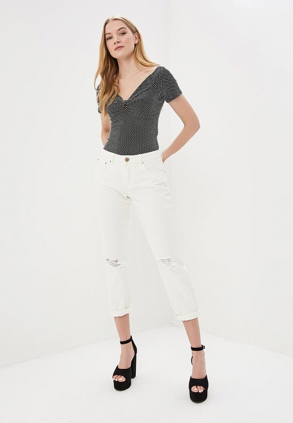 

Боди Lost Ink Petite, Черный, P SPOT TWIST FRONT BODY