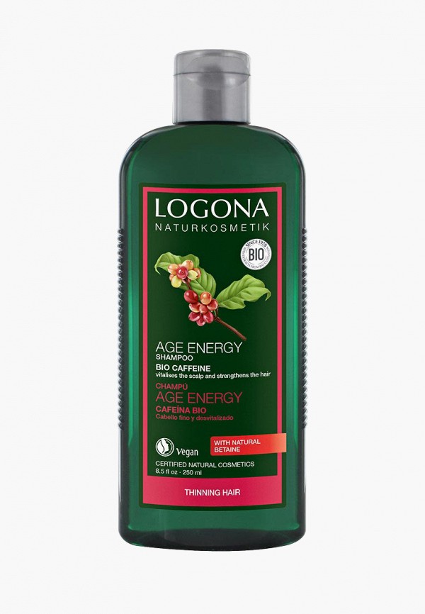 

Шампунь Logona, Прозрачный, для укрепления волос с Био-Кофеином, 250 мл