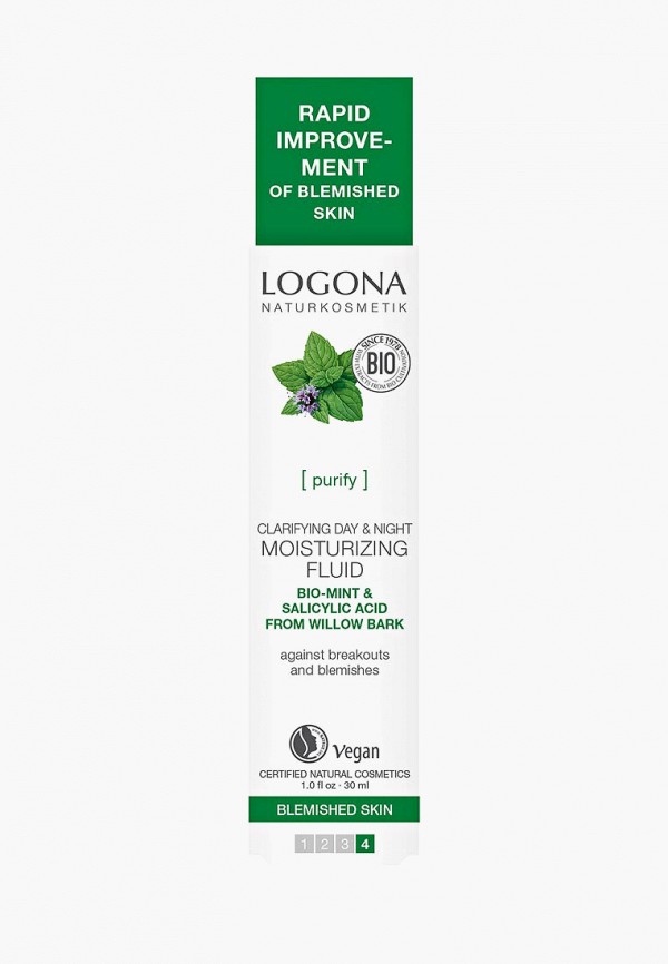 

Сыворотка для лица Logona, Белый, для увлажнения и выравнивания кожи, День & Ночь, с Био-Мятой и Салициловой кислотой из Коры, 30 мл
