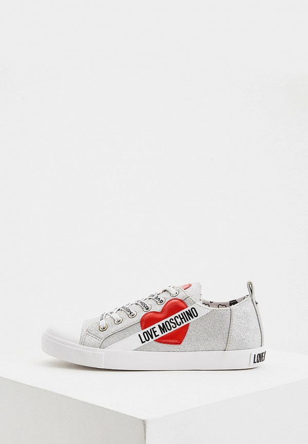 

Кеды Love Moschino, Серебряный