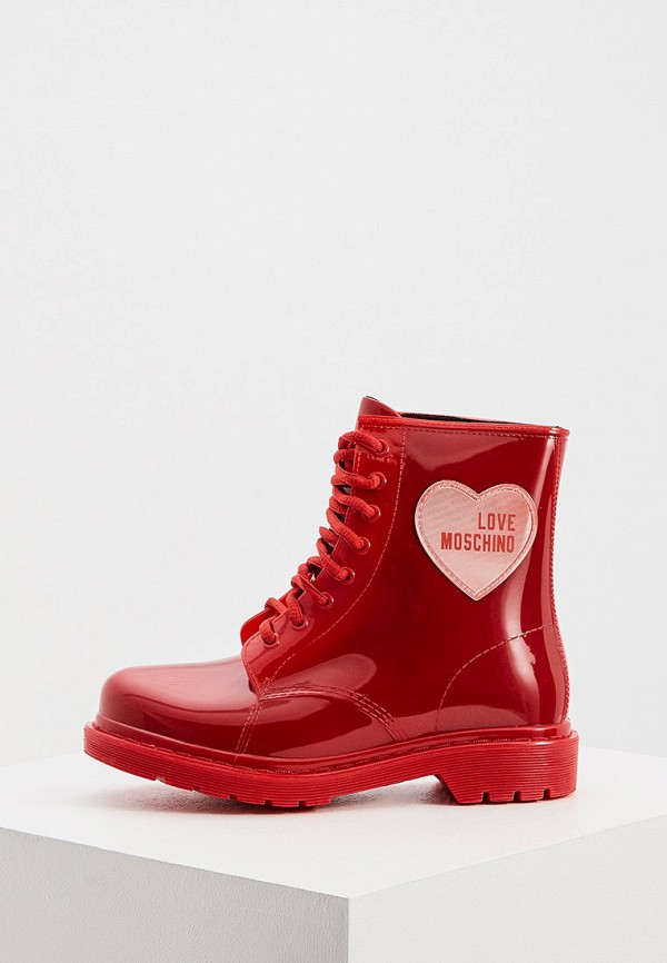 

Резиновые ботинки Love Moschino, Красный