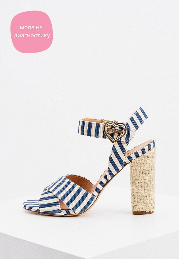 Босоножки Love Moschino, Синий, Love Moschino LO416AWKTEK9