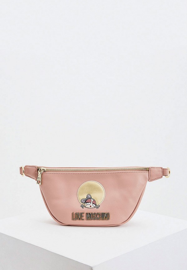 

Сумка поясная Love Moschino, Розовый