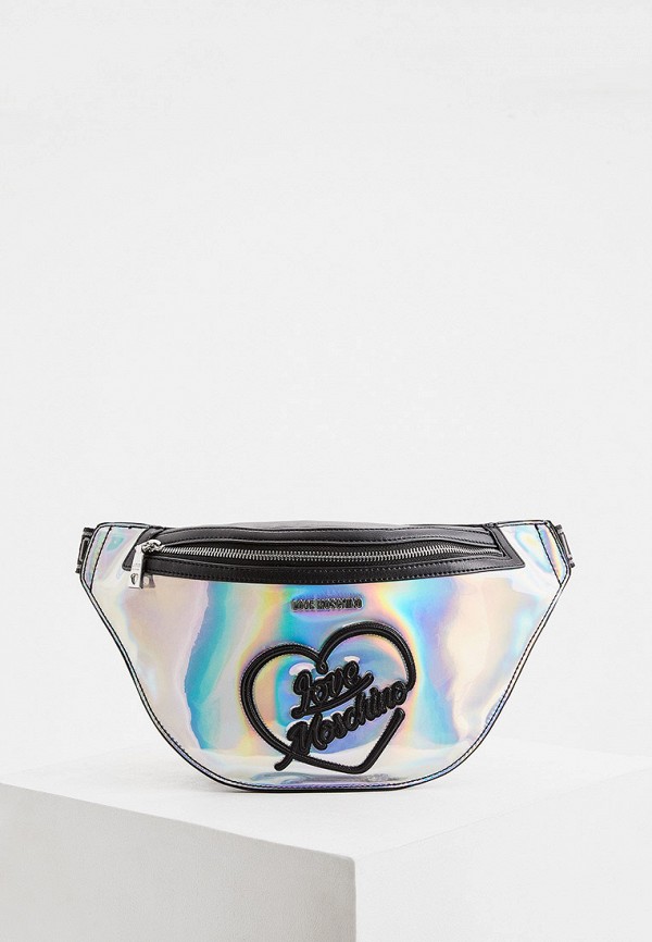 

Сумка поясная Love Moschino, Серебряный