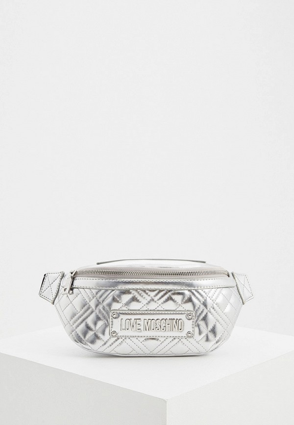 

Сумка поясная Love Moschino, Серебряный