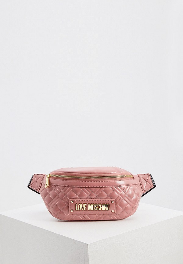 

Сумка поясная Love Moschino, Розовый
