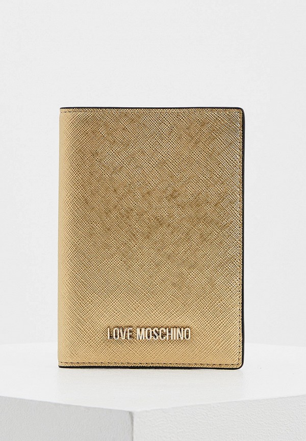 

Обложка для паспорта Love Moschino, Золотой