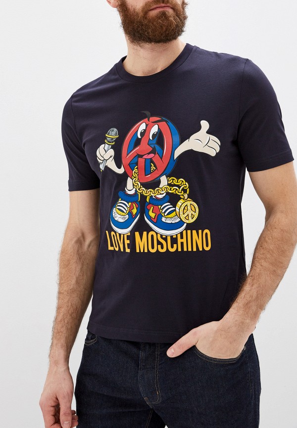 

Футболка Love Moschino, Синий