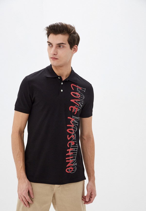 

Поло Love Moschino, Черный