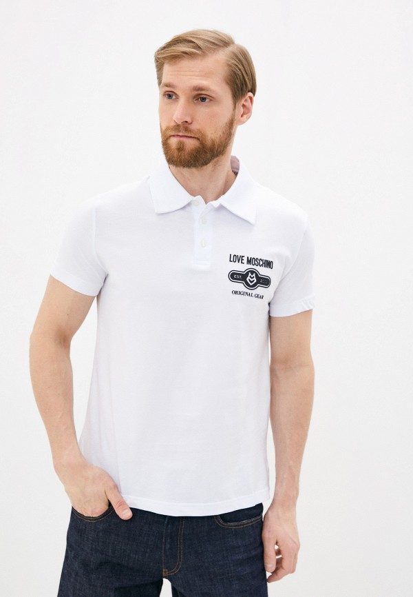 

Поло Love Moschino, Белый
