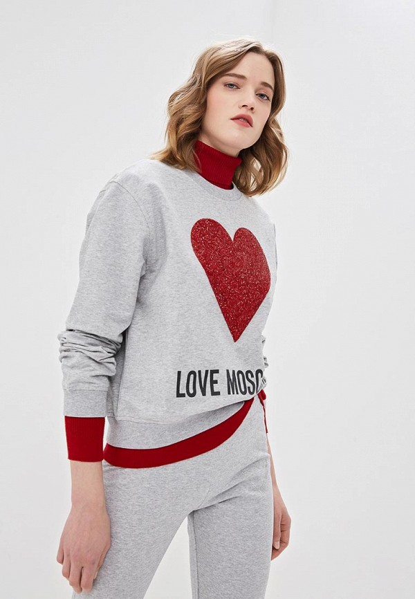 

Свитшот Love Moschino, Серый