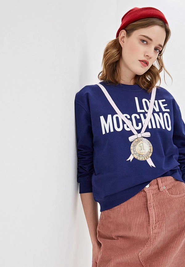 

Свитшот Love Moschino, Синий