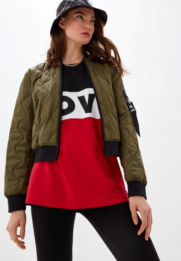 

Куртка утепленная Love Moschino, Хаки