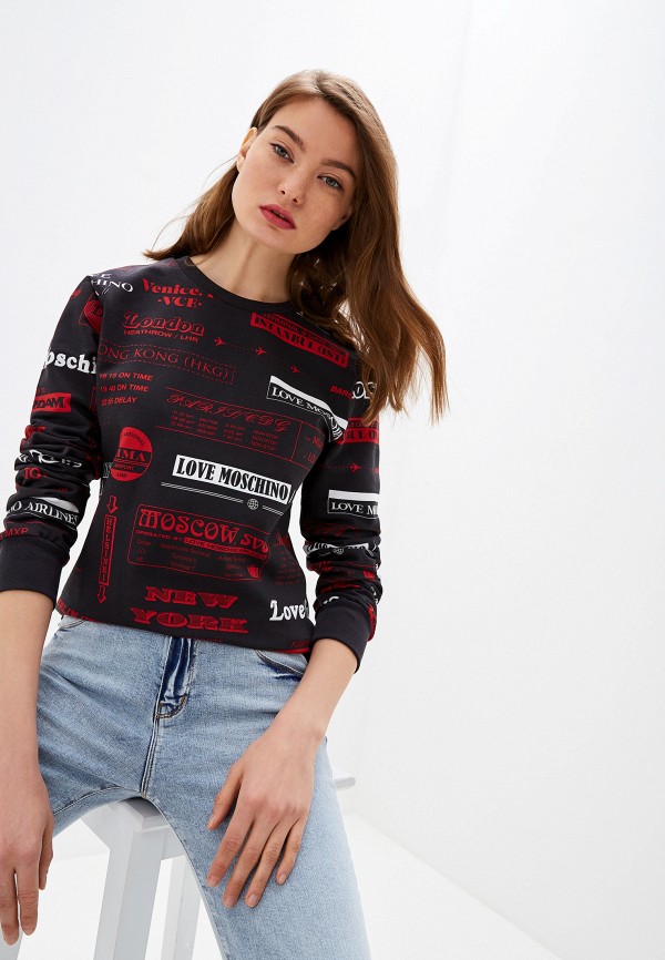 

Свитшот Love Moschino, Черный
