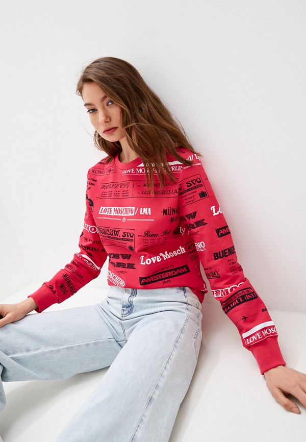 

Свитшот Love Moschino, Розовый