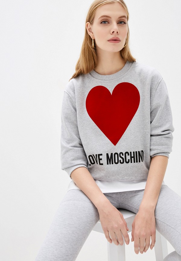 

Свитшот Love Moschino, Серый