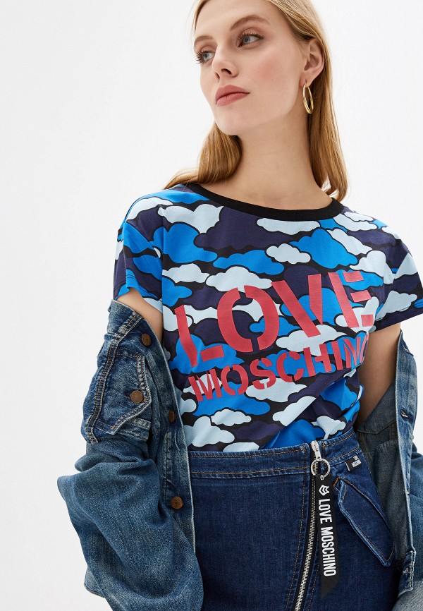 

Футболка Love Moschino, Синий