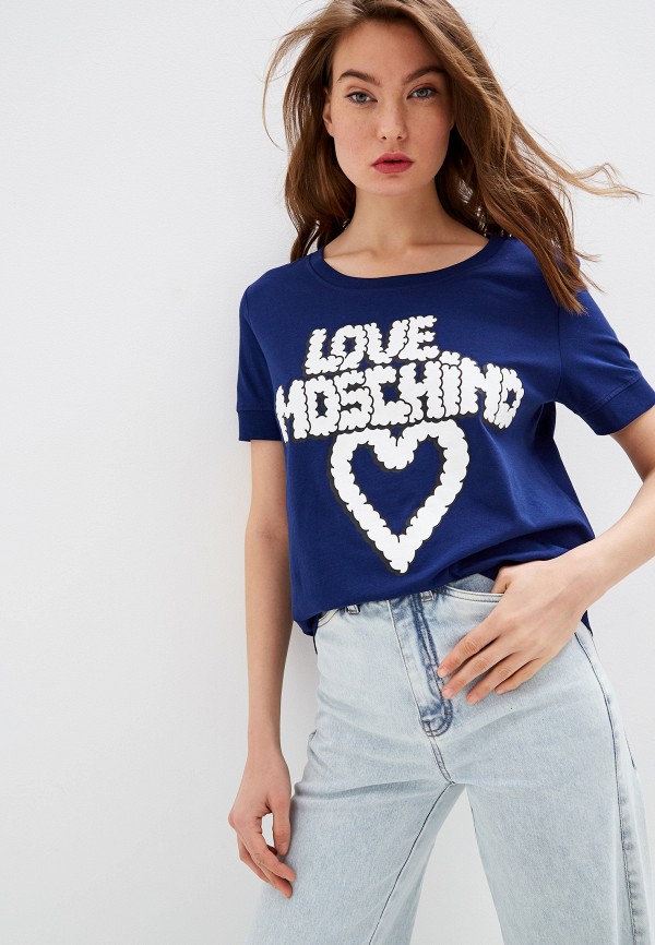 

Футболка Love Moschino, Синий