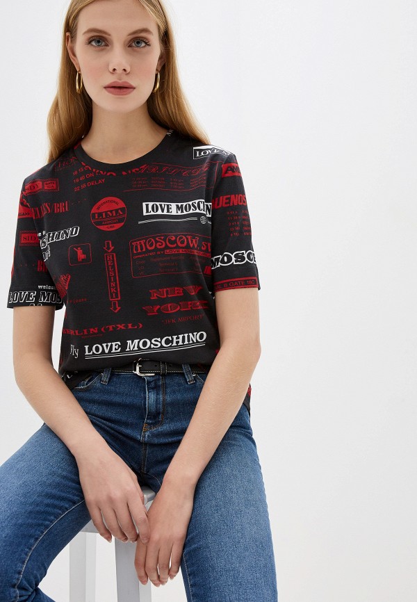 

Футболка Love Moschino, Черный