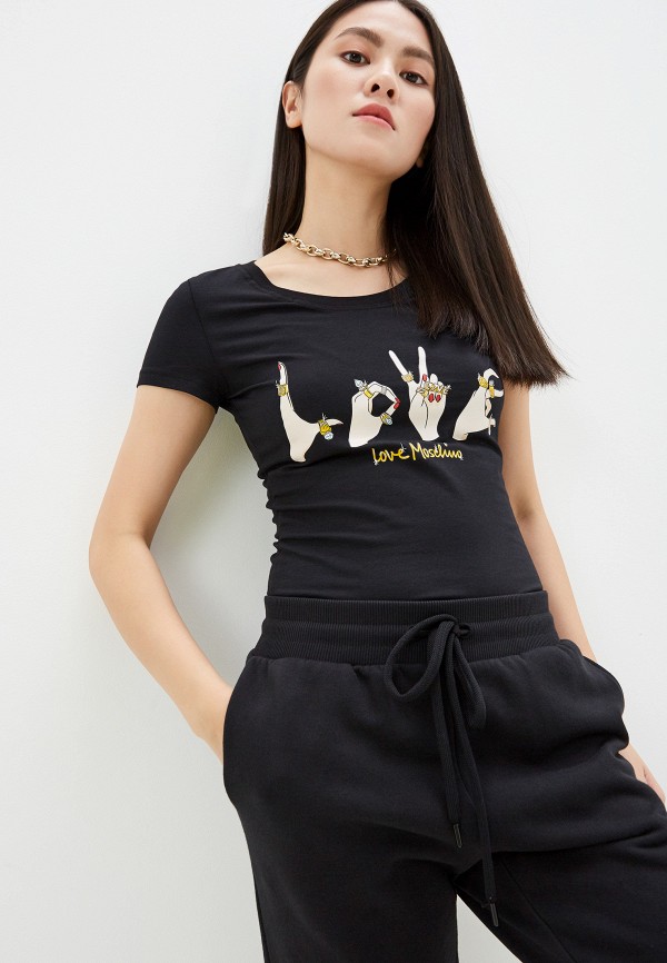

Футболка Love Moschino, Черный