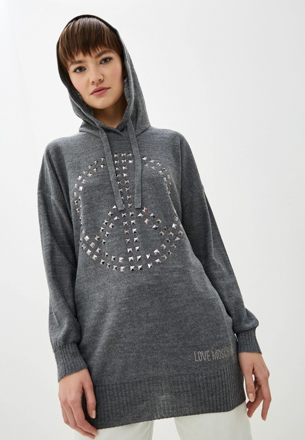 

Худи Love Moschino, Серый