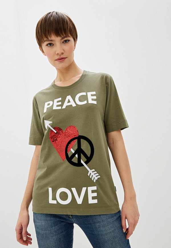 

Футболка Love Moschino, Хаки