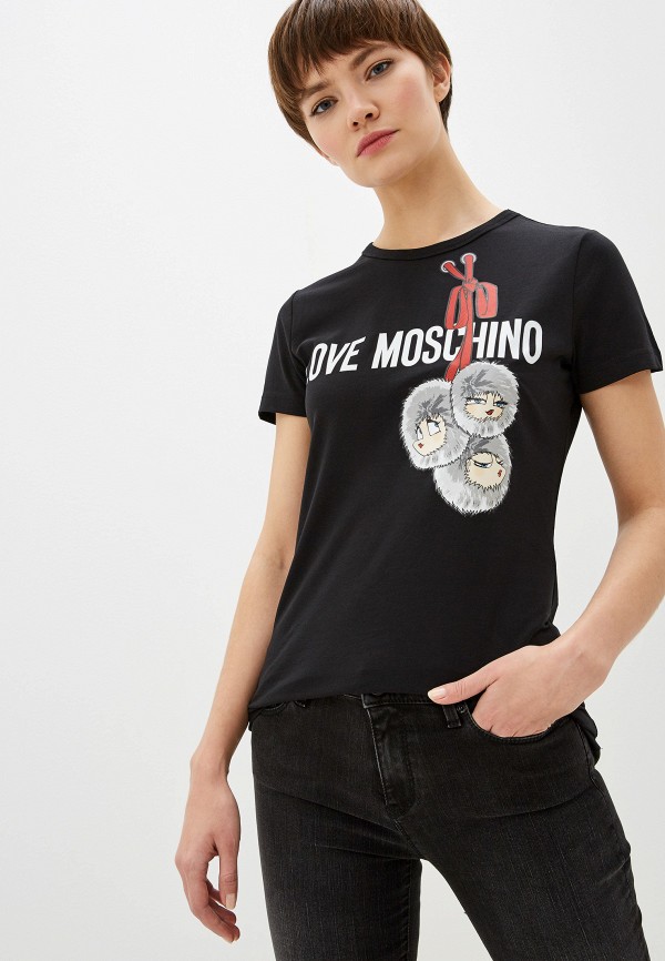 

Футболка Love Moschino, Черный