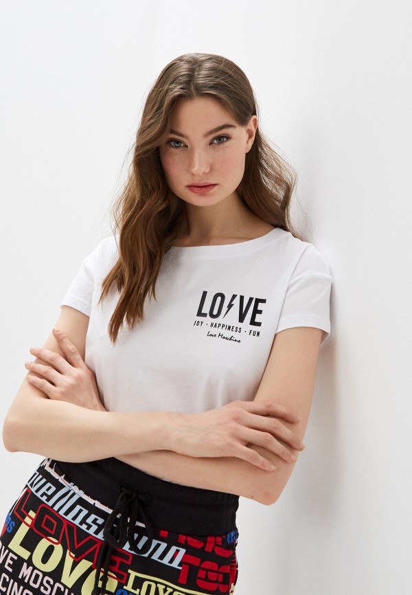 

Футболка Love Moschino, Белый, Love Moschino LO416EWHRDB0