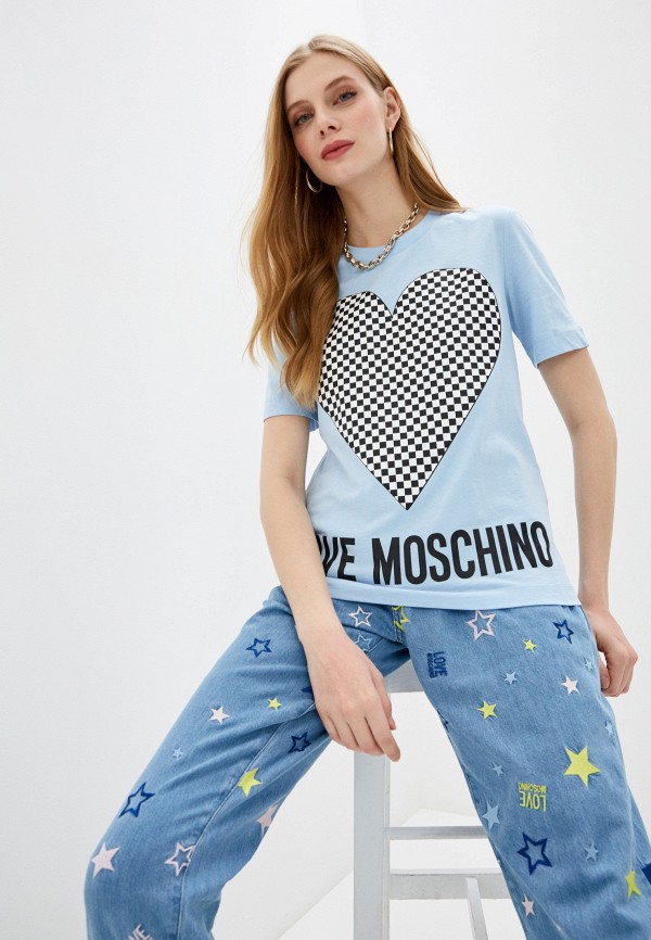 

Футболка Love Moschino, Голубой