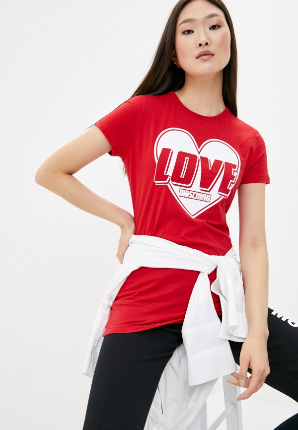 

Футболка Love Moschino, Красный