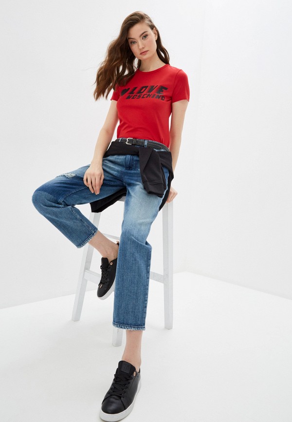 

Футболка Love Moschino, Красный