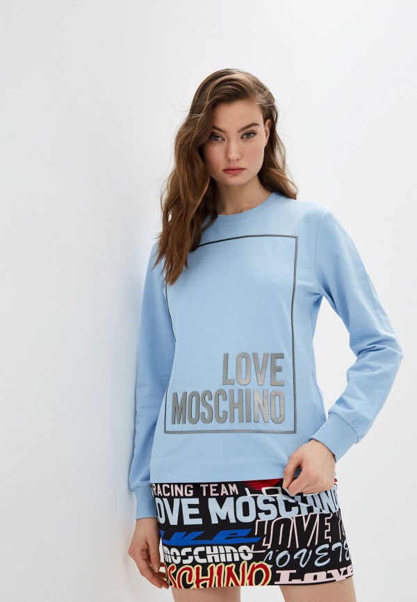 

Свитшот Love Moschino, Голубой