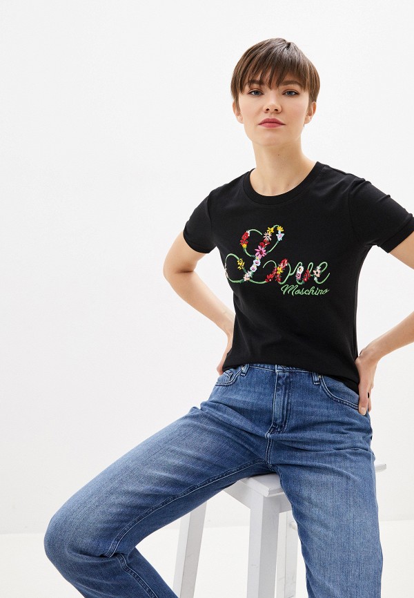 

Футболка Love Moschino, Черный