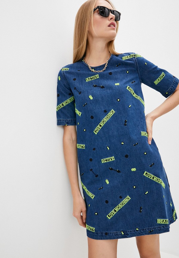 

Платье джинсовое Love Moschino, Синий